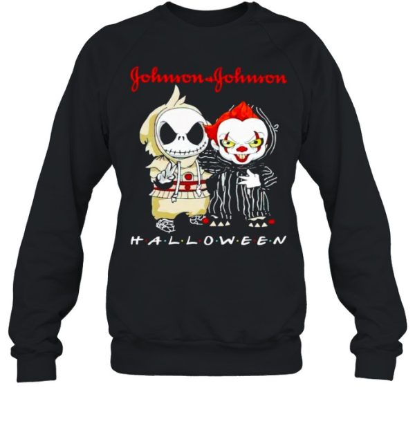 Jack Skellington and Pennywise Johnson &amp Johnson Halloween shirt