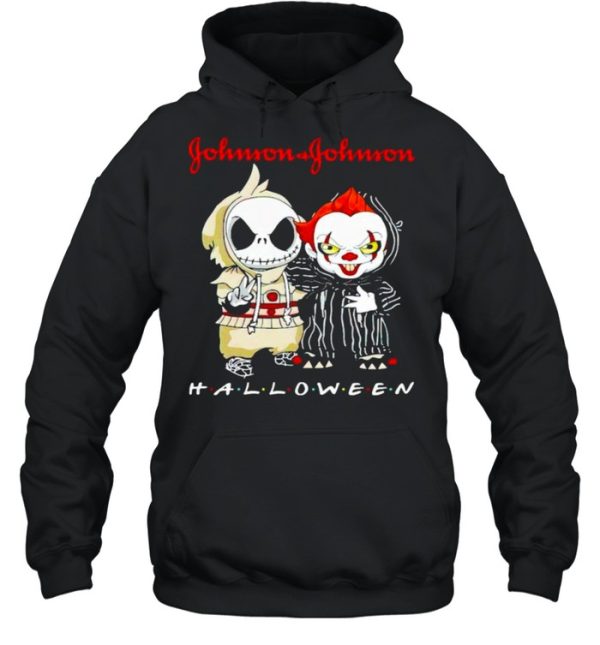 Jack Skellington and Pennywise Johnson &amp Johnson Halloween shirt