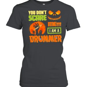 Jack Skellington you don’t scare Me I am a drummer Halloween shirt 1 Jack Skellington you don't scare Me I am a drummer Halloween shirt 2