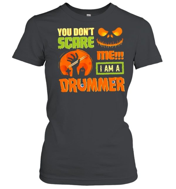 Jack Skellington you don’t scare Me I am a drummer Halloween shirt