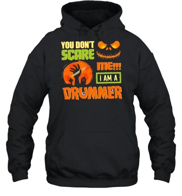 Jack Skellington you don’t scare Me I am a drummer Halloween shirt