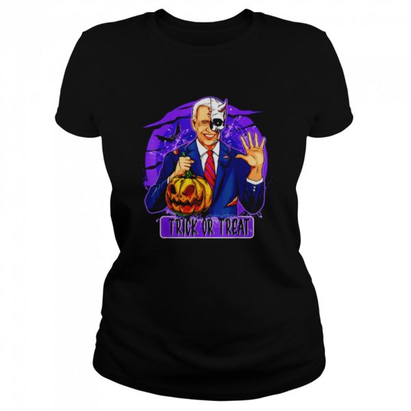 Joe Biden hold Pumpkin Trick or Treat Halloween T-Shirt