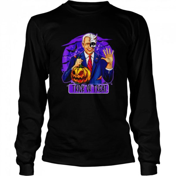 Joe Biden hold Pumpkin Trick or Treat Halloween T-Shirt