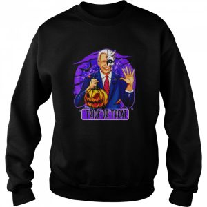 Joe Biden hold Pumpkin Trick or Treat Halloween T Shirt 4