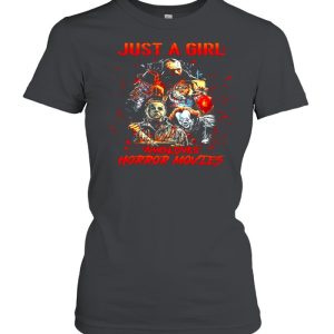 Just A Girl Who Loves Horror Movies Halloween 2021 T-shirt