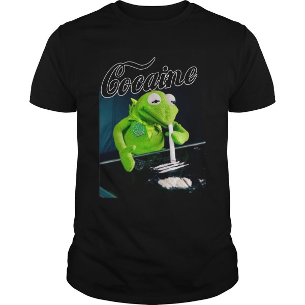 Kermit the frog doing coke shirt, hoodie, long sleeve, ladies tee