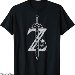 Legend Of Zelda T-Shirt Breath Of The Wild Logo Cartoon