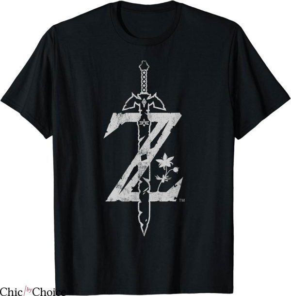 Legend Of Zelda T-Shirt Breath Of The Wild Logo Cartoon