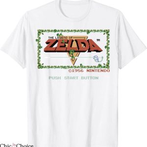 Legend Of Zelda T-Shirt Classic NES Title Screen Cartoon