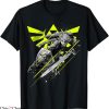 Legend Of Zelda T-Shirt Link Neon Green Crest Cartoon