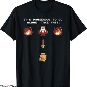 Legend Of Zelda T-Shirt NES Epic Intro Take This Cartoon