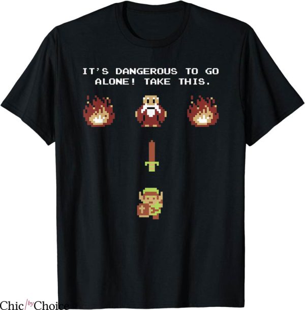 Legend Of Zelda T-Shirt NES Epic Intro Take This Cartoon