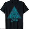 Legend Of Zelda T-Shirt Teal Triforce Symbolism Cartoon