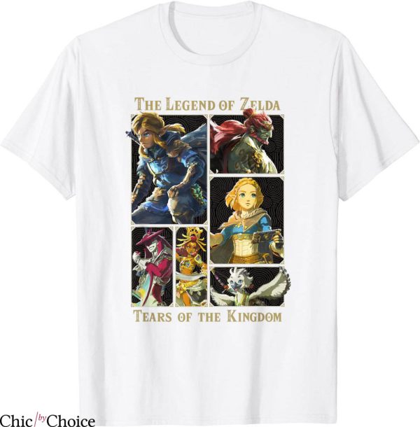 Legend Of Zelda T-Shirt Tears Of The Kingdom Panels Collage