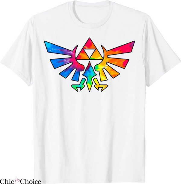 Legend Of Zelda T-Shirt Triforce Symbol Tie Dye Cartoon