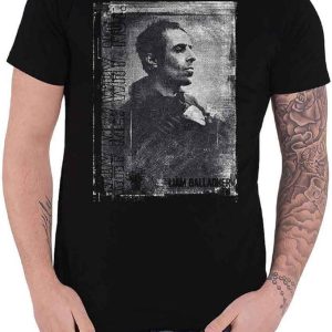 Liam Gallagher T-Shirt Monochrome Portrait Retro Shirt Music