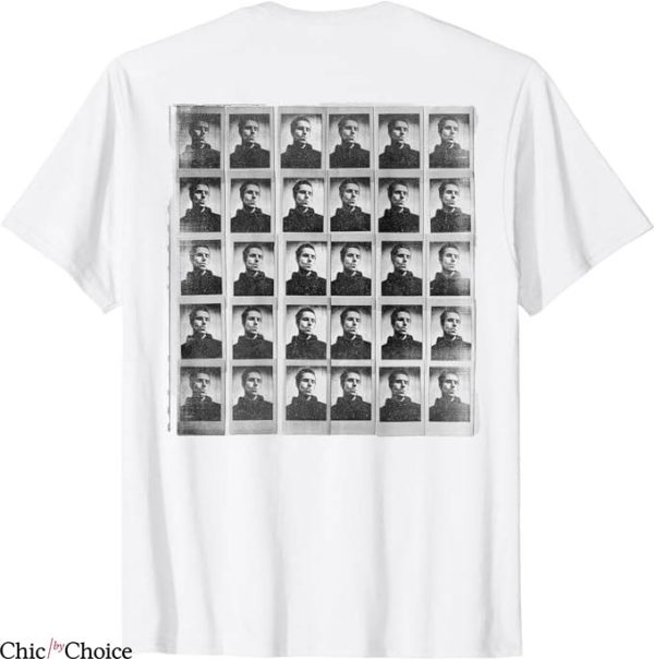 Liam Gallagher T-Shirt Monochrome Repeat Polaroid T-Shirt