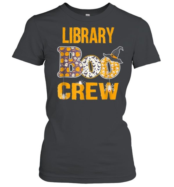 Library Boo Crew Teacher Halloween Costume shirt