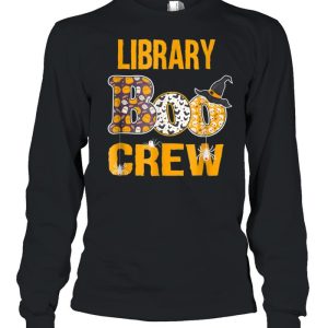 Library Boo Crew Teacher Halloween Costume shirt 3