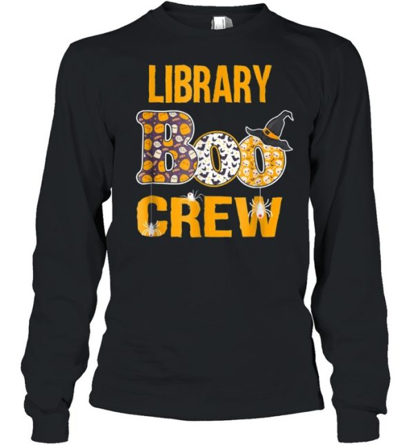 Library Boo Crew Teacher Halloween Costume shirt