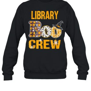 Library Boo Crew Teacher Halloween Costume shirt 4