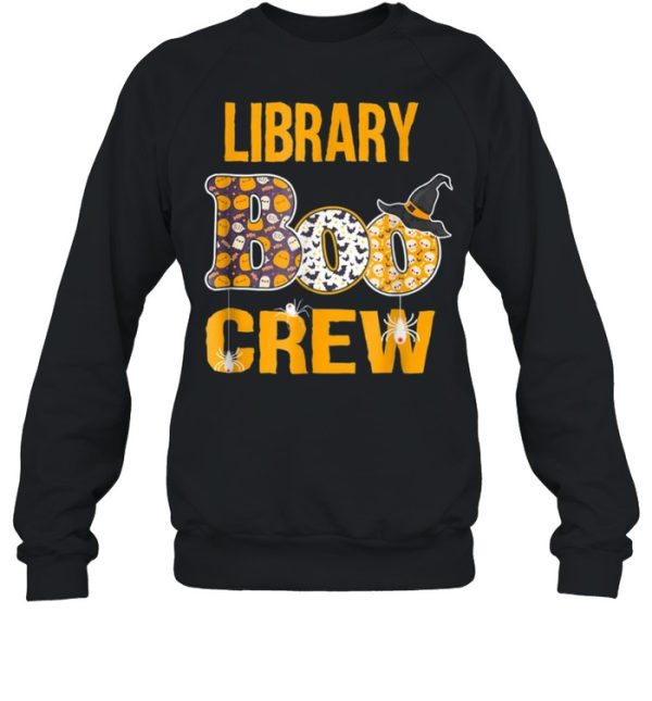 Library Boo Crew Teacher Halloween Costume shirt