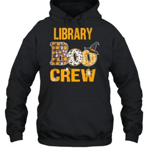 Library Boo Crew Teacher Halloween Costume shirt 5
