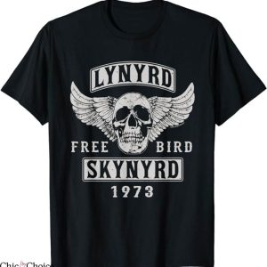 Lynyrd Skynyrd T-Shirt 1973 Skull Free Bird T-Shirt Music