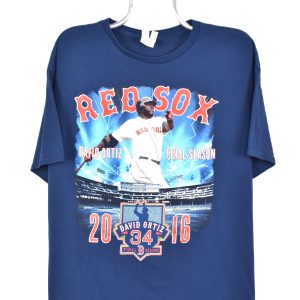 MODERN MLB BOSTON RED SOX NAVY T-SHIRT