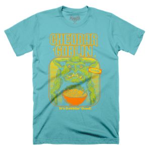 Mandy Cheddar Goblin Limited Edition Light Teal T-Shirt