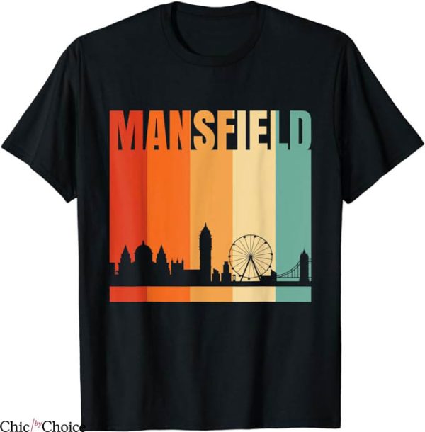 Mansfield Town T-Shirt City Skyline T-Shirt NFL