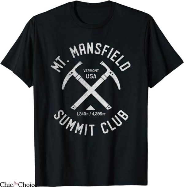 Mansfield Town T-Shirt Mount Mansfield Summit Club Tee NFL