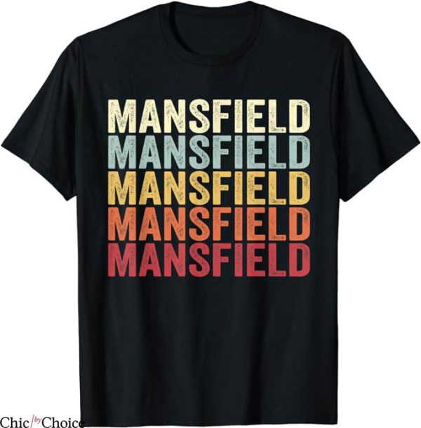 Mansfield Town T-Shirt OH Retro Vintage Text T-Shirt NFL