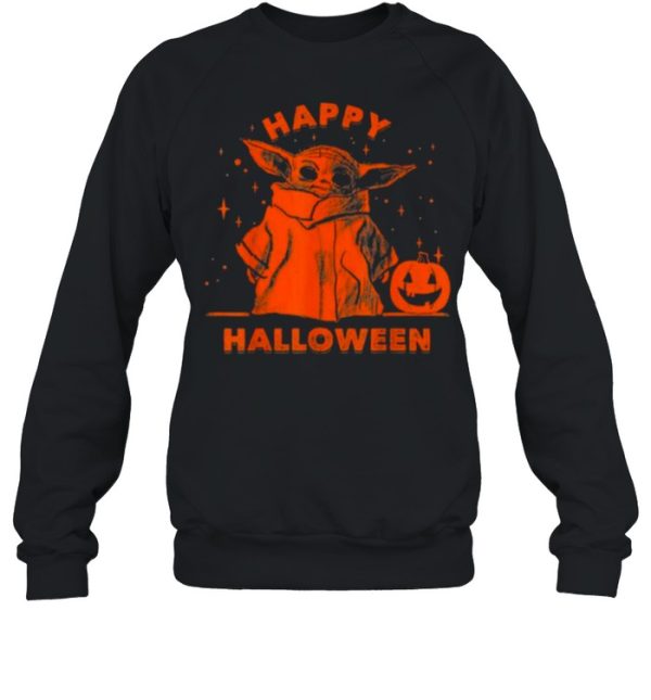 Master Yoda and Pumpkin Happy Halloween shirt