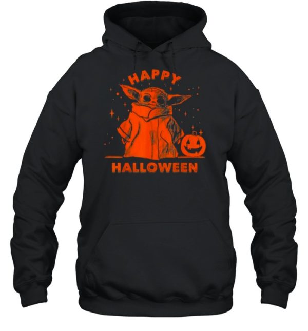 Master Yoda and Pumpkin Happy Halloween shirt