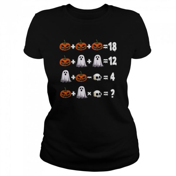 Math Teacher Halloween Trick Or Teach shirt