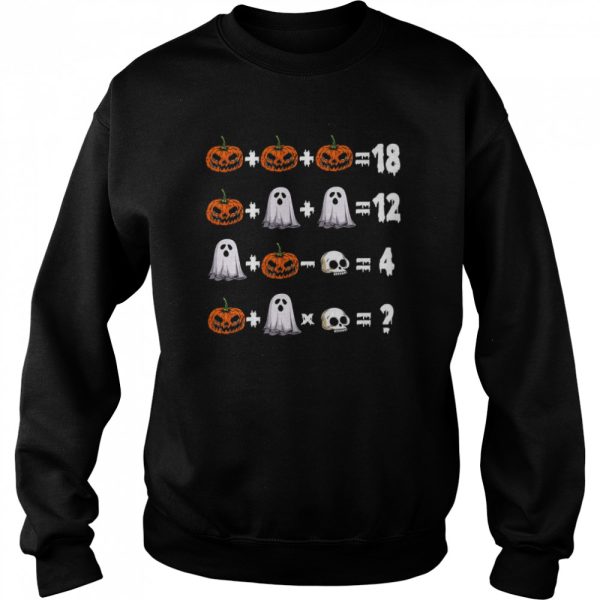 Math Teacher Halloween Trick Or Teach shirt