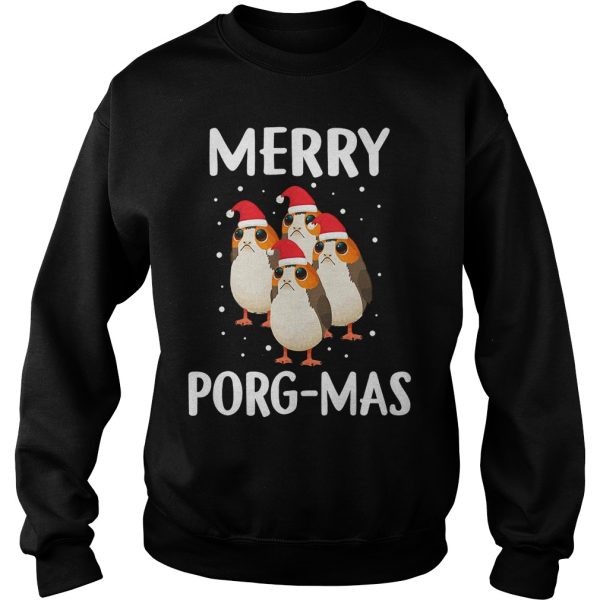 Merry Porg-mas Christmas sweatshirt, hoodie, long sleeve