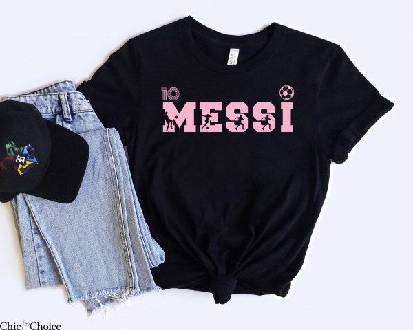 Messi T-Shirt Lionel Soccer Fans And Enthusiasts Inter Miami