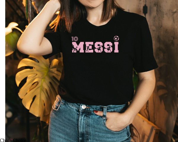 Messi T-Shirt Lionel Soccer Fans And Enthusiasts Inter Miami