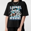 Messi T-Shirt Lionel Vintage Football Player Fan Homage