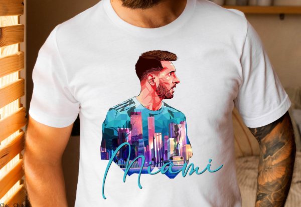 Messi T-Shirt Miami 2023-2024 Lionel 10 Goat Mls Soccer