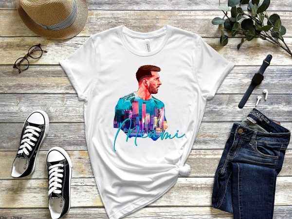 Messi T-Shirt Miami 2023-2024 Lionel 10 Goat Mls Soccer