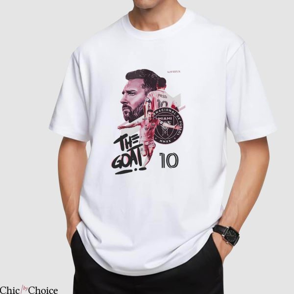 Messi T-Shirt The Goat Celebrating Football Greatness