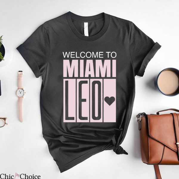 Messi T-Shirt Welcome To Miami Leo 10 Goat Football