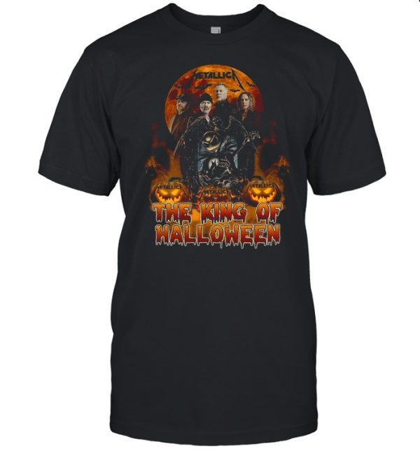 Metallica the king of halloween jack skellington guitar shirt