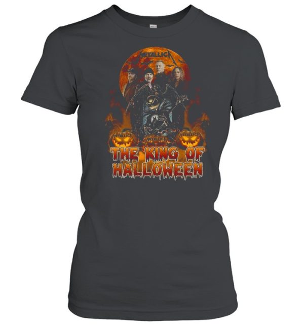 Metallica the king of halloween jack skellington guitar shirt