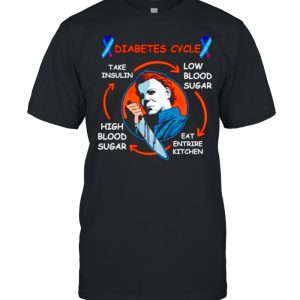 Michael Myers diabetic cycle Halloween shirt Michael Myers diabetic cycle Halloween shirt