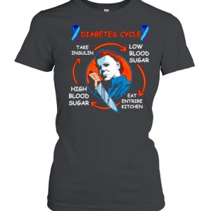 Michael Myers diabetic cycle Halloween shirt