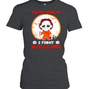 Michael Myers you can't scare me I fight Multiple Sclerosis shirt 2